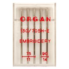 Иглы шелк №75;90 130/705Н-E ORGAN (5игл)