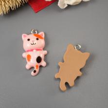 Подвеска акрил "Котик" 15*29мм арт.ИВ-381 микс