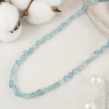 Бусины "Аквамарин" 8мм 38см арт.ИВ-178 (46бусин)