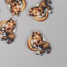 Подвеска акрил "Спящая лошадка" 35*25мм арт.10718501