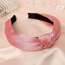 Ободок пластик/текстиль 30мм "Престиж" арт.5144522 розовый