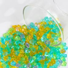 Камешки акрил флуоресцентная 10мм арт.9949294 светится в темноте (100гр)