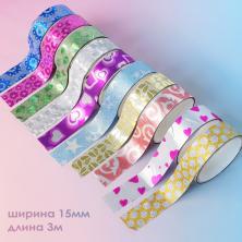Скотч 15мм*3м "С рисунками" 56363 ассорти