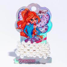 Резинка для волос с жемчугом арт.7162606 молочный