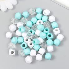 Бусины акрил 10*10мм арт.9468740 ассорти (54шт)