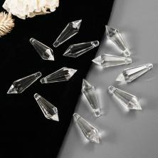 Бусины акрил "Кристалл" 32*10мм арт.ИВ-91 прозр. (30шт)