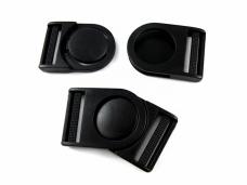 Фастекс пряжка-замок пластик "GAMMA" 32мм арт.SB-08 черный