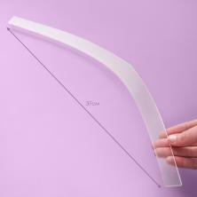 Основа для кокошника пластик 3,5*37см арт.450-575 прозрачн.