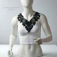 Вставка кружевная 260*230мм арт.LG-208 черный