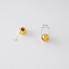 Бусины металл   3мм арт.SF-7673 (50шт)