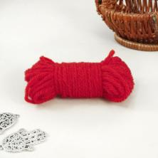 Нить для создания браслета 100% шерсть 3,0мм арт.5504849 красный