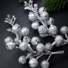 Ягоды 13см арт.65562 серебро