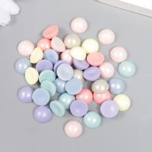 Полубусины "Круг" 12мм арт.ФУ-3323 матовый микс (20гр) (45±2бус)