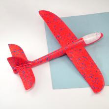 Самолет светящийся 46*48см пенопласт арт.ФУ-9543 ассорти