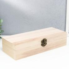 Шкатулка-купюрница дерево "Прямоугольная" 24*9,5*5,5см арт.1051617 (сосна)