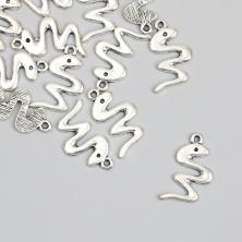 Подвеска "Змея" 17*21мм арт.9896241 серебро