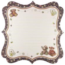 Бумага односторонняя с блестками 29,5*29,5см 