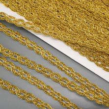 Тесьма металлизированная 13мм арт.3755 золото