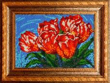Вышиваем бисером арт.B-99 "Тюльпаны" Набор для вышивания бисером 12*19см
