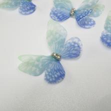 Бабочки шифоновые 30мм 2D шифон арт.SF-4484 голубой-10