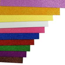 Фоамиран глиттерный 2мм 20*30см арт.ФУ-10551 ассорти (10шт)