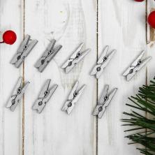 Прищепки 25*4мм арт.4464684 серебро