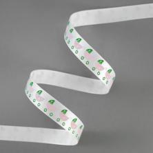 Лента атласная 12мм арт.ALP-122 G1/001 детская коляска/белый (3м)