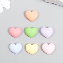 "Сердце зефирное" 13*13мм арт.7706075 микс