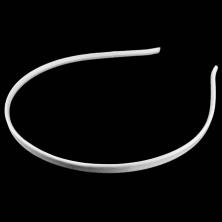 Заготовка для ободка металл 5мм арт.ФУ-9725 в атласной ленте белый