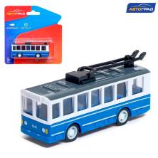 Троллейбус металлический Игрушка инерционная 13*12,5см арт.7058937