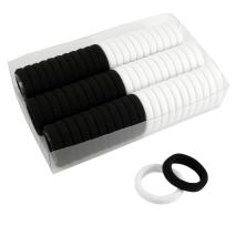 Резинка для волос 3см арт.ФУ-8155 черный/белый (66шт)