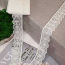 Кружево стрейч  30мм арт.SF-898 молочный