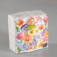 Салфетки бумажные 24*24см 