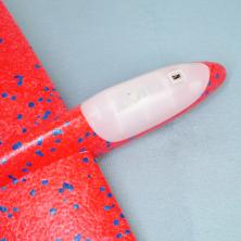 Самолет светящийся 46*48см пенопласт арт.ФУ-9543 ассорти