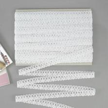 Кружево лен  15мм арт.1354155 белый