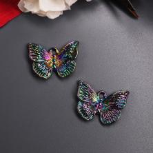 Подвеска "Бабочка" 18*13мм арт.ИВ-410 хамелеон (2шт)