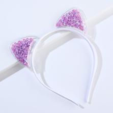 Ободок д/волос  "Ушки" арт.7697005 сиреневый