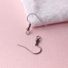 Заготовка для серег 20мм арт.ФУ-9849 т.серебро (50±5шт)