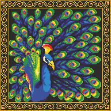 Г-048 "Павлин" Рисунок на ткани "М.П.Студия" 40*40см