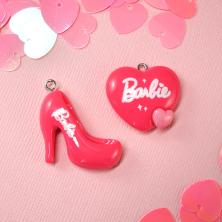 Подвеска акрил "Аксессуары" арт.ИВ-447 розовое ассорти