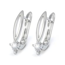 Заготовка для серег с английской застежкой (нержавеющая сталь) 16мм арт.ИВ-192 никель