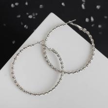 Серьги-кольца d-5,5см арт.912593 серебро