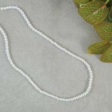 Бусины стекло "Жемчуг"  4мм арт.7707495 белый (103шт)