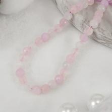 Бусины "Кварц" 6мм 19см арт.17609 сиреневый микс (35бусин)