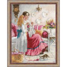 1789 "Первые уроки вышивки" Набор для вышивания мулине "Риолис" 30*40см