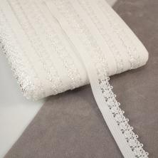 Резинка ажурная 14мм арт.ФУ-10569 белый