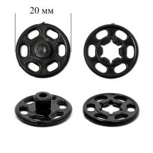 Кнопки пришивные пластик 20мм арт.TBY-PSB черный