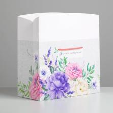Коробка-пакет 28*20*13см "Прямоугольник" арт.3929647 микс