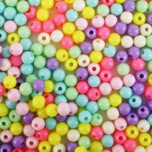 Бусины акрил  6мм арт.SF-7280 186-157 ассорти (50гр)