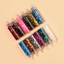 Блестки в баночке 14*4/1см арт.604266 микс (12шт)